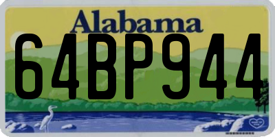 AL license plate 64BP944