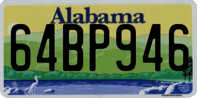 AL license plate 64BP946