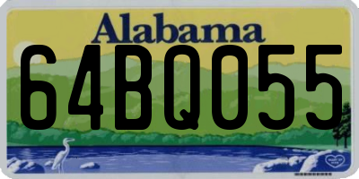 AL license plate 64BQ055