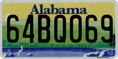 AL license plate 64BQ069