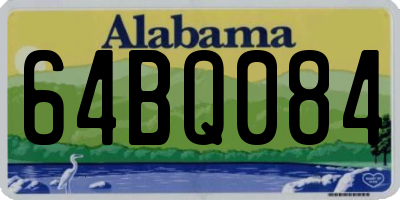 AL license plate 64BQ084