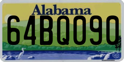 AL license plate 64BQ090