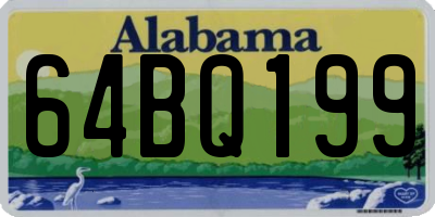 AL license plate 64BQ199