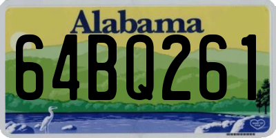 AL license plate 64BQ261