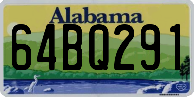 AL license plate 64BQ291