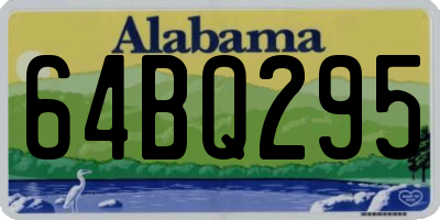 AL license plate 64BQ295