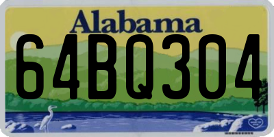 AL license plate 64BQ304