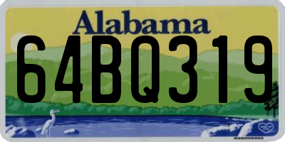 AL license plate 64BQ319