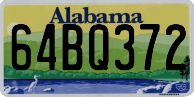 AL license plate 64BQ372