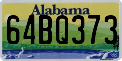 AL license plate 64BQ373