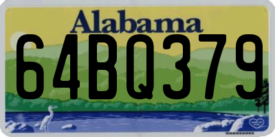 AL license plate 64BQ379