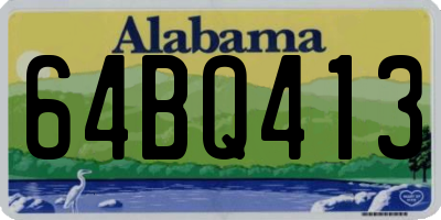 AL license plate 64BQ413