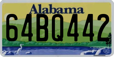 AL license plate 64BQ442