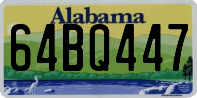 AL license plate 64BQ447