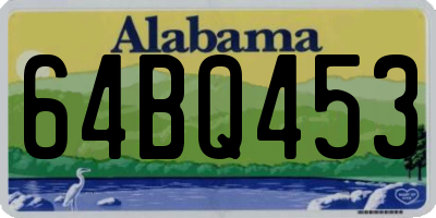 AL license plate 64BQ453