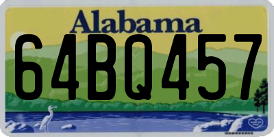 AL license plate 64BQ457