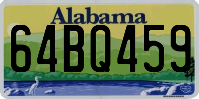 AL license plate 64BQ459