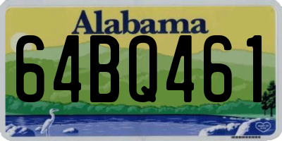 AL license plate 64BQ461