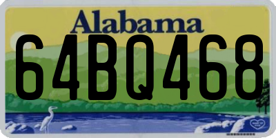 AL license plate 64BQ468