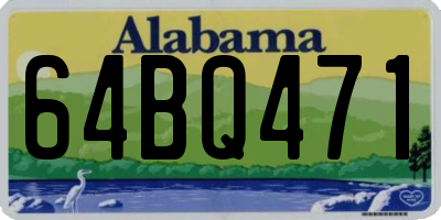 AL license plate 64BQ471