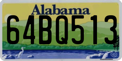 AL license plate 64BQ513