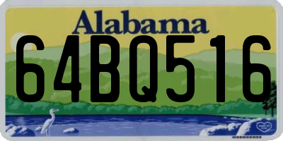 AL license plate 64BQ516