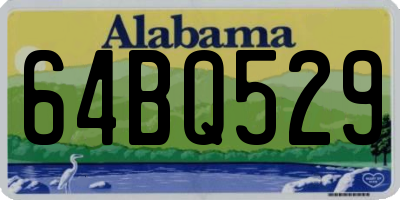 AL license plate 64BQ529