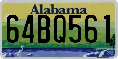 AL license plate 64BQ561