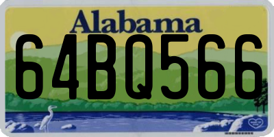 AL license plate 64BQ566