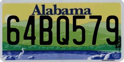 AL license plate 64BQ579