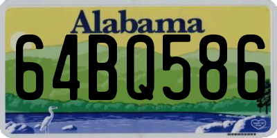 AL license plate 64BQ586