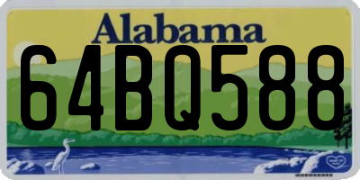 AL license plate 64BQ588