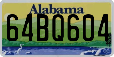 AL license plate 64BQ604
