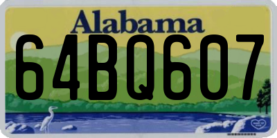 AL license plate 64BQ607