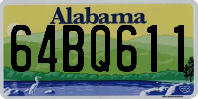 AL license plate 64BQ611