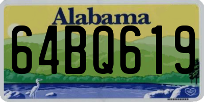 AL license plate 64BQ619