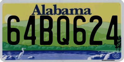 AL license plate 64BQ624