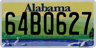 AL license plate 64BQ627