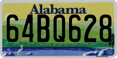 AL license plate 64BQ628