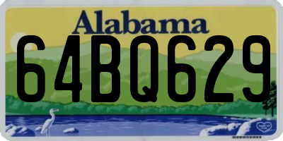 AL license plate 64BQ629