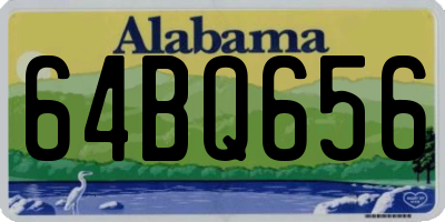 AL license plate 64BQ656