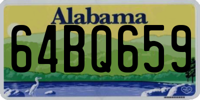 AL license plate 64BQ659