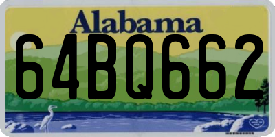 AL license plate 64BQ662