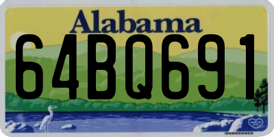 AL license plate 64BQ691