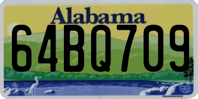 AL license plate 64BQ709