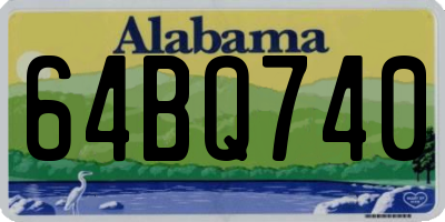 AL license plate 64BQ740