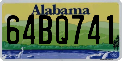 AL license plate 64BQ741