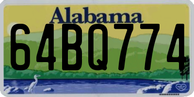 AL license plate 64BQ774