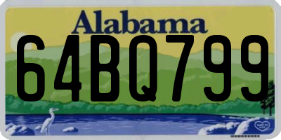 AL license plate 64BQ799