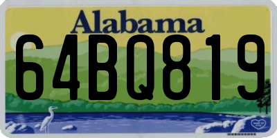 AL license plate 64BQ819